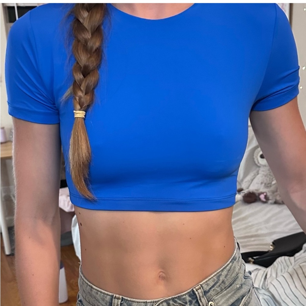 Zara Electric Blue Crop Top